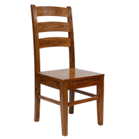 Cresta Teak Wood Dining Chair (Teak) Side View
