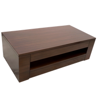 Cubic Teak Wood Centre Table (Brown)