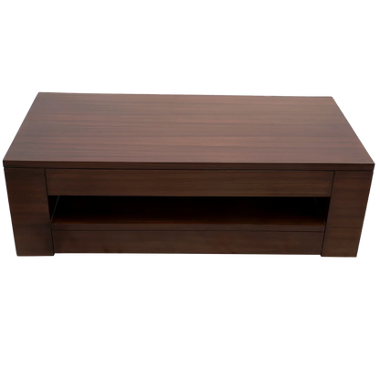 Cubic Teak Wood Centre Table Front view