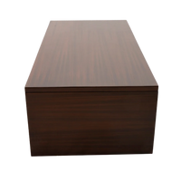 Cubic Teak Wood Centre Table side view