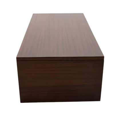 Cubic Teak Wood Centre Table side view