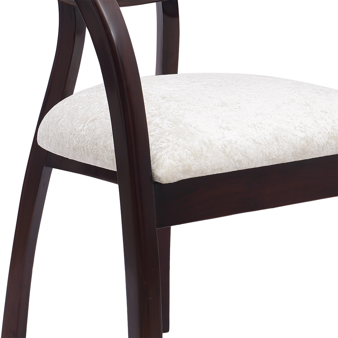 Abetos Solid Wood Arm Chairs (Brown)