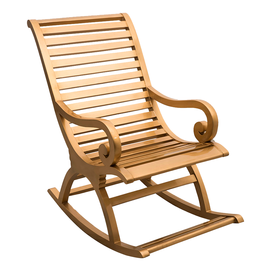 Boston Elegant Rocking Chair for Living Room (Gold)