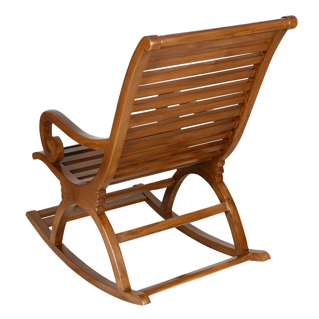 Boston Teak Wood Rocking Chair (Teak)