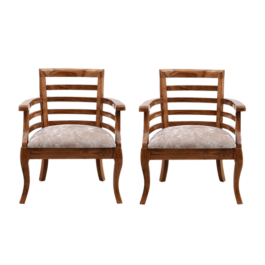 Toledo Wooden Arm Chairs (Teak)