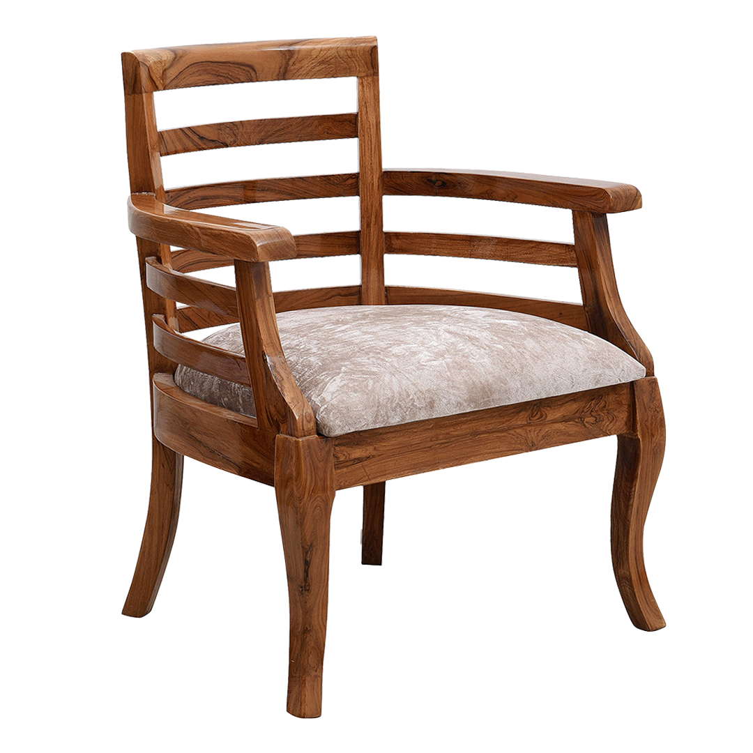 Toledo Teak Wood Arm Chair (Teak)
