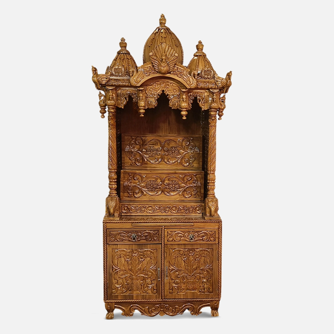 Dakshinaalaya Teak Wood Mandap (Teak) Front view 