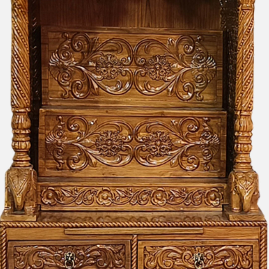 Dakshinaalaya Teak Wood Mandap (Teak) Zoom View