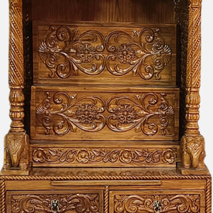 Dakshinaalaya Teak Wood Mandap (Teak) Zoom View