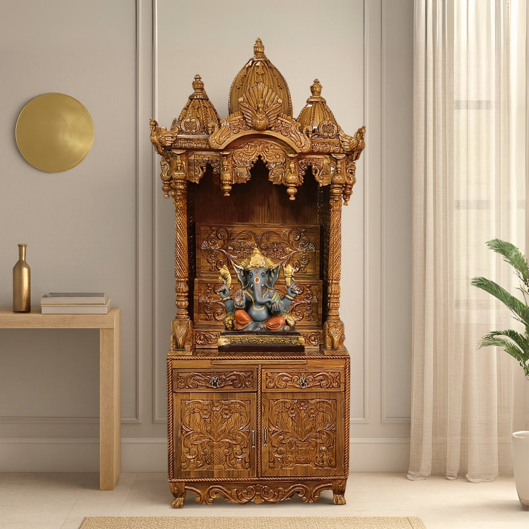 Dakshinaalaya Teak Wood Mandap (Teak) lifestyle view 