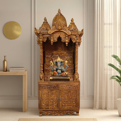 Dakshinaalaya Teak Wood Mandap (Teak) lifestyle view 