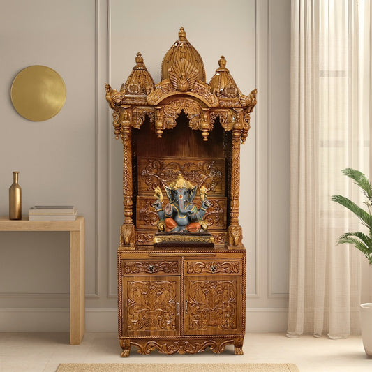 Dakshinaalaya Teak Wood Mandap (Teak) lifestyle view 