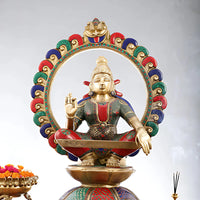 Dattatreya Brass Idol lifestyle view