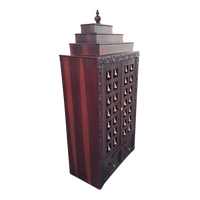 Devalaya Teak Wood Mandir (Brown) Side Angle