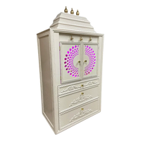 Devashala Teak Wood Mandap (White) side angle