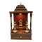 Devashraya Teak Wood Mandir (Cherry) front view