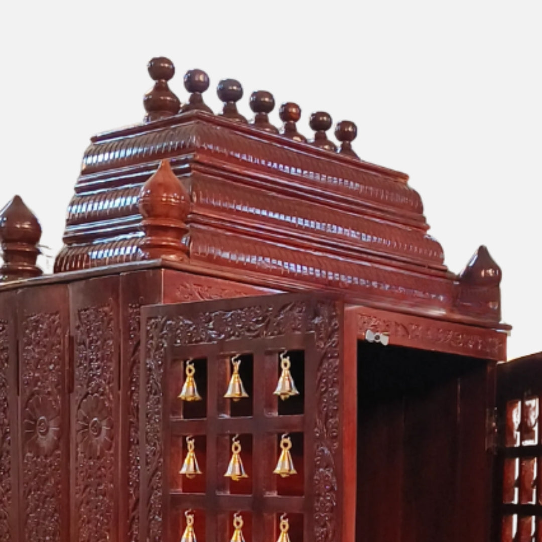 Devashri Teak Wood Mandap (Brown) zoom view
