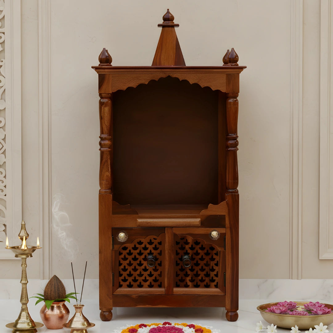 Devrekha Teak Wood Mandir (Teak) lifestyle view 