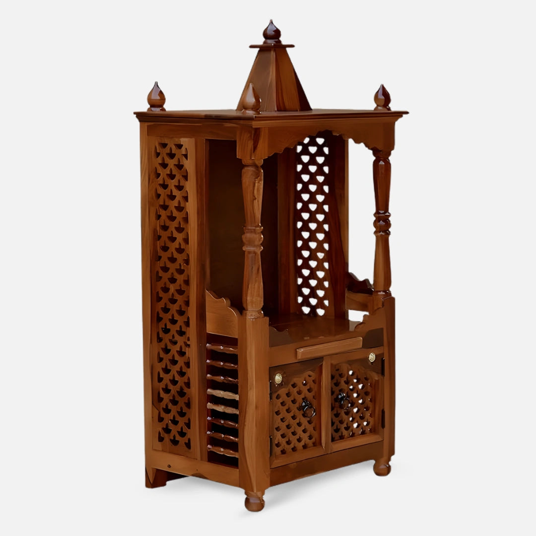 Devrekha Teak Wood Mandir (Teak) side view 