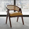 Deymar Teak Wood Arm Chairs (Brown Yellow) lifestyle view 