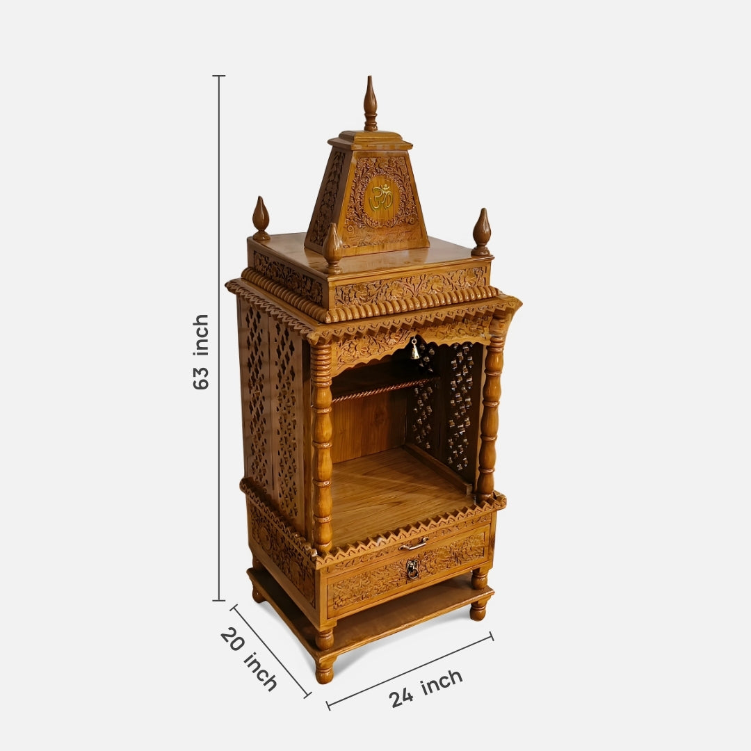  Dharmika Teak Wood Mandap (Teak) dimensions 