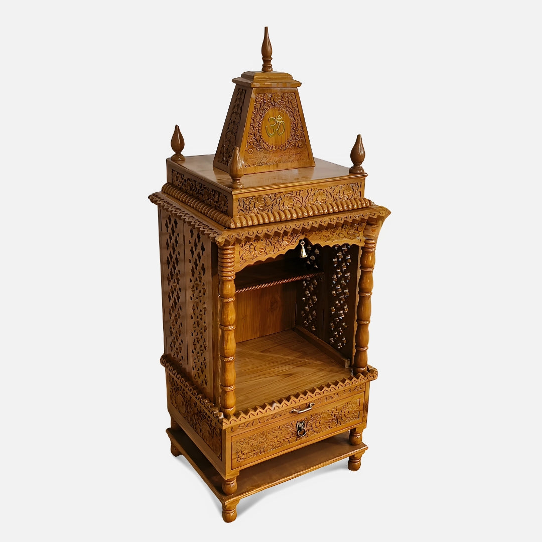 Dharmika Teak Wood Mandap (Teak) side angle