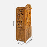 Dhruva Teak Wood Mandap (Teak) dimensions 
