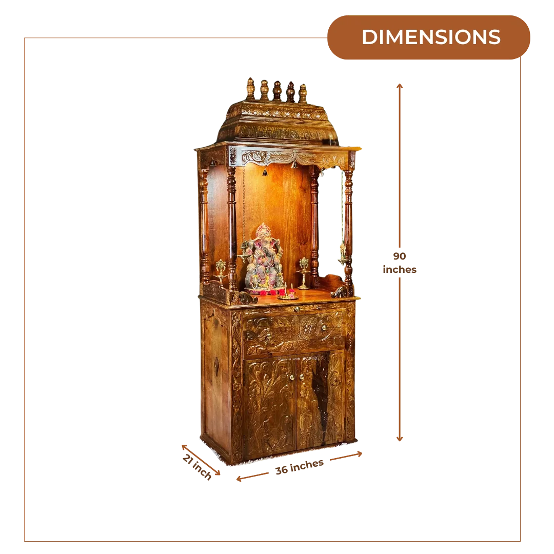 Vyanra Sheesham Wood Mandap(Teak)