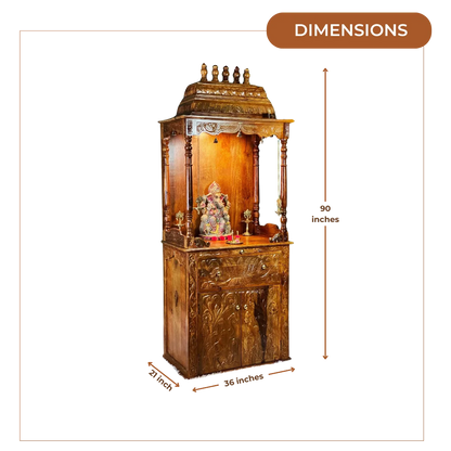 Vyanra Sheesham Wood Mandap(Teak)
