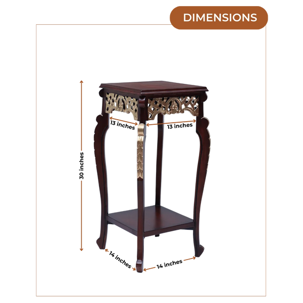 Dimensions of Arcadia Teak Wood Planter Table (Brown)