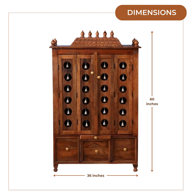 Divyarth Teak wood Mandap Teak Dimensions