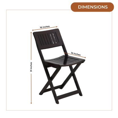 Dimensions of Flecto Solid Wood Living Room Chair (Brown)
