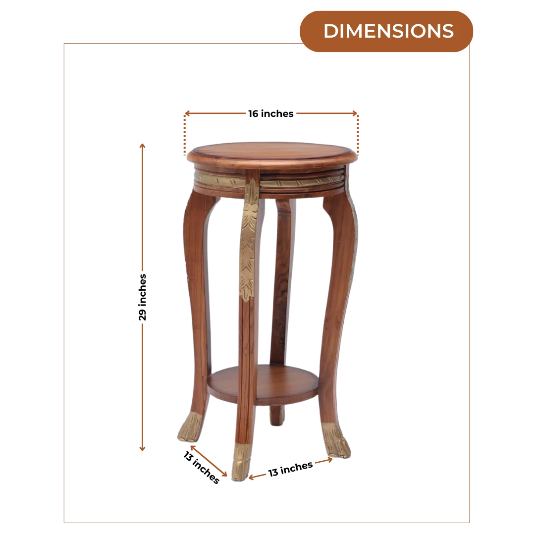 Dimensions of Regal Teak Wood Planter Table (Teak)