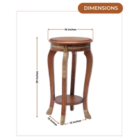 Dimensions of Regal Teak Wood Planter Table (Teak)