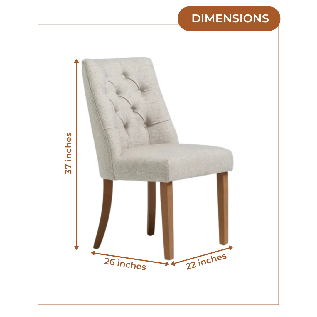 Dimensions of Astra Curved Lounge Chair (Dark Beige)