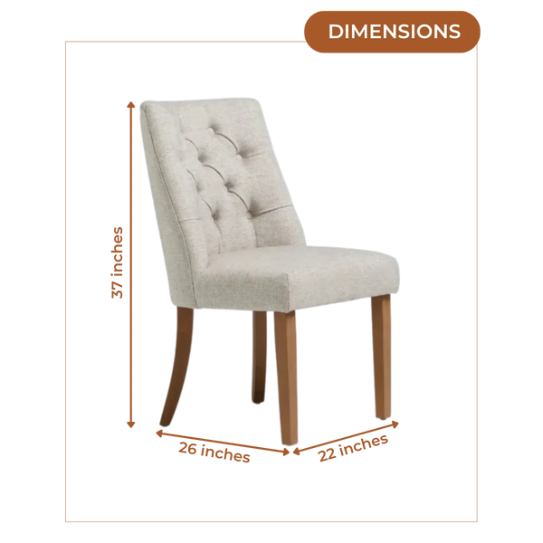 Dimensions of Astra Curved Lounge Chair (Dark Beige)