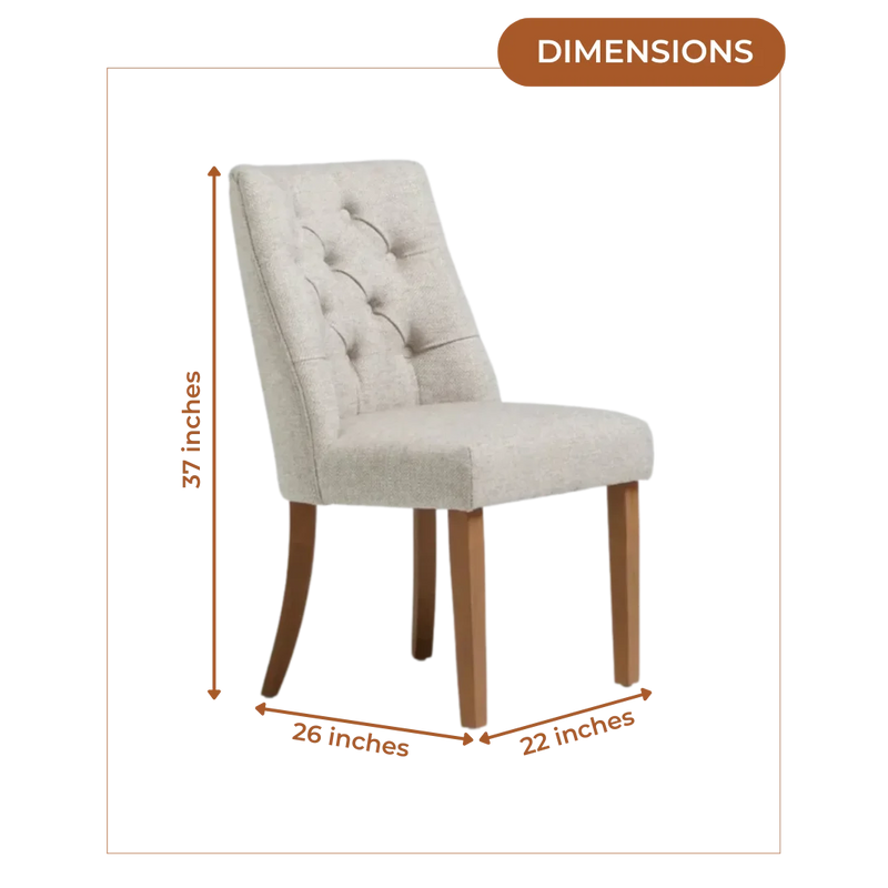 Dimensions of Astra Curved Lounge Chair (Dark Beige)