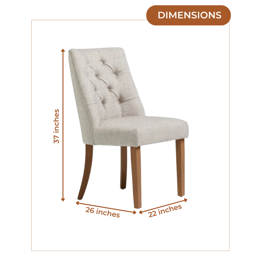 Dimensions of Astra Curved Lounge Chair (Marble Beige)