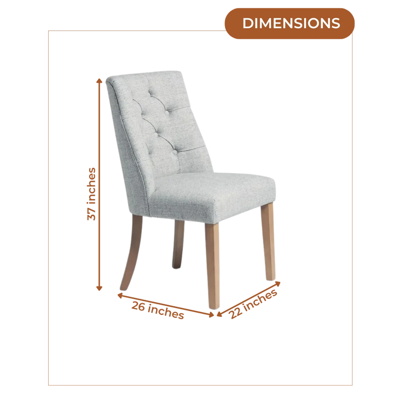 Dimensions of Astra Curved Lounge Chairs (Light Grey)