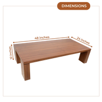 Dimensions of Lustre Teak Wood Centre Table (Teak)