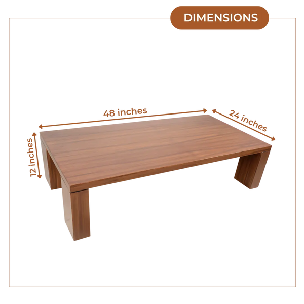 Dimensions of Lustre Teak Wood Centre Table (Teak)