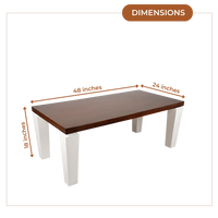 Dimensions of Nordic Teak Wood Centre Table (Wenge)