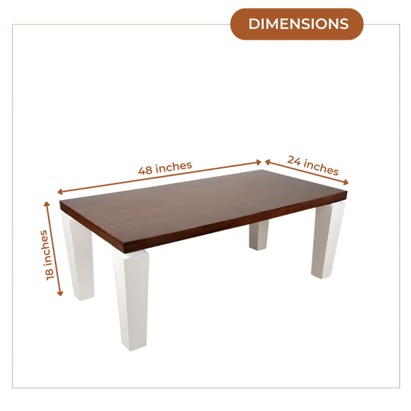 Dimensions of Nordic Teak Wood Centre Table (Wenge)