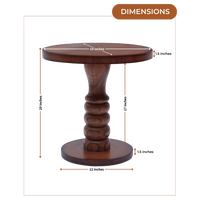 Dimensions of Ornate Teak Wood Coffee Table (Teak)