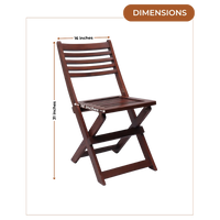 Dimensions of Portico Solid Wood Living Room Chair (Brown)