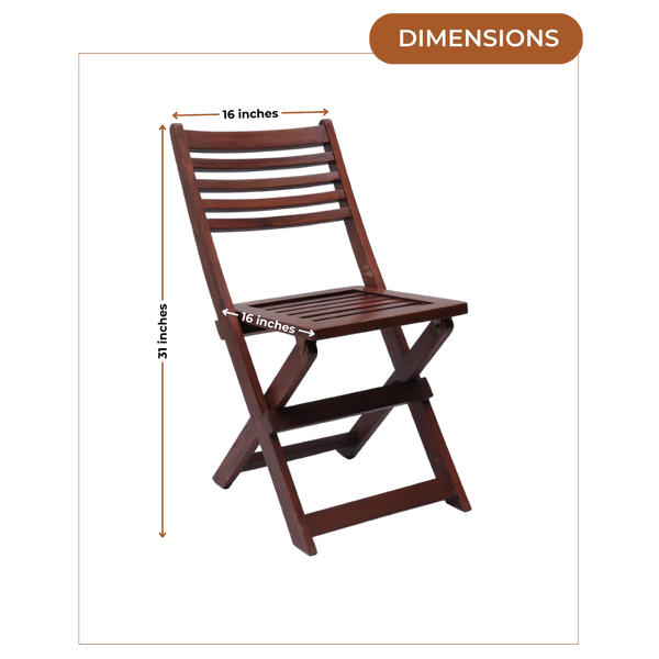 Dimensions of Portico Solid Wood Living Room Chair (Brown)