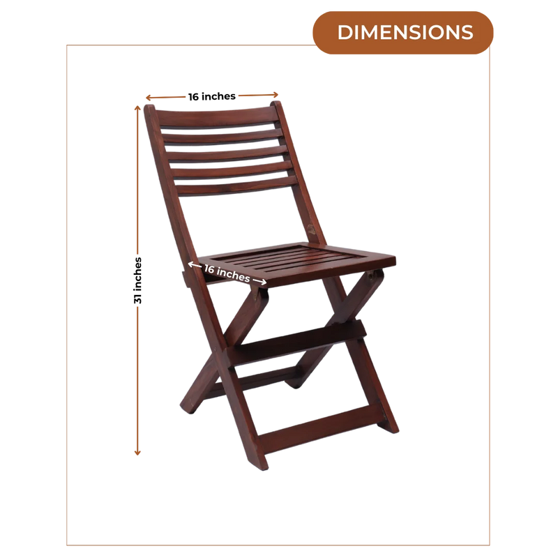 Dimensions of Portico Solid Wood Living Room Chair (Brown)