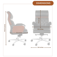 Dimensions of Presidency Recliner Office Executive Chair (Black)