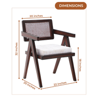 Dimensions of Sora Teak Wood Lounge Chairs (Brown Beige)