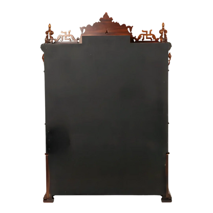 Divrath Teak Wood Mandir (Brown) back view